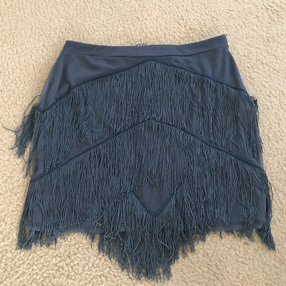 ASOS fringe mini skirt